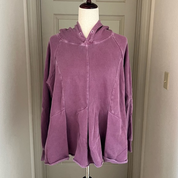 Pilcro by Anthropologie mauve purple hoodie pullover size large - Picture 2 of 10